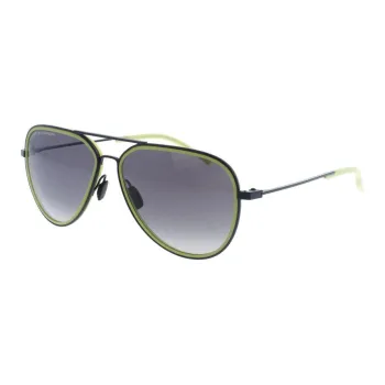 PORSCHE DESIGN Titanium Aviator Sunglasses Men's Black