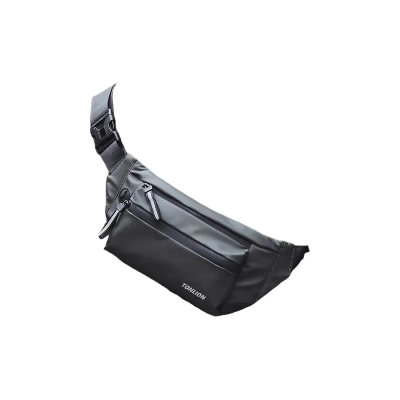 Tonlion PU Sling Bag Men's Black-0