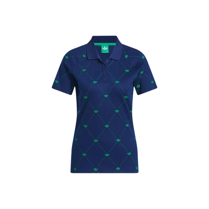Adidas Originals Polo Shirt Japan Version Women's Midnight Indigo-0