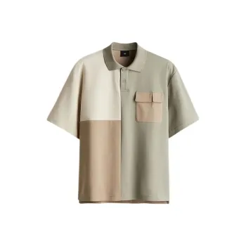 H&M Polo Shirts Men Khaki Green