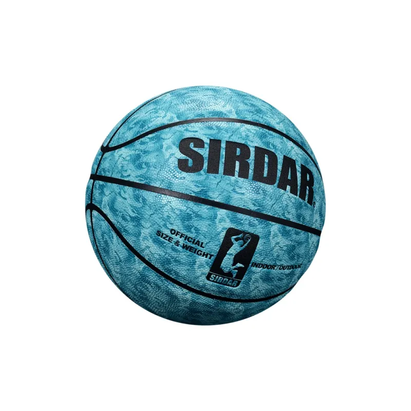 SIRDAR PU Basketball Ink Splatter Cyan Size 7 Standard Ball Street Unisex-2