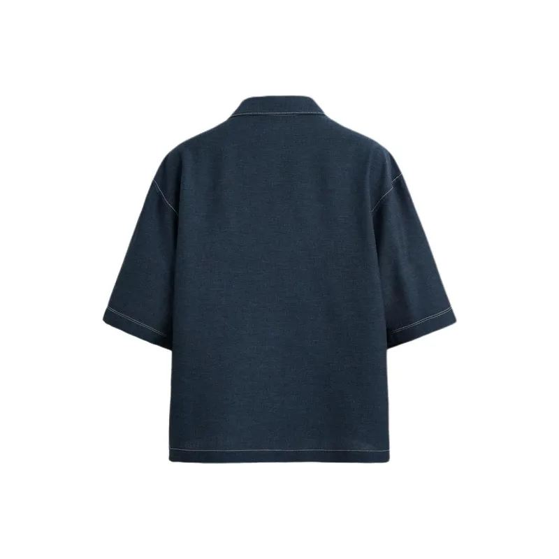 ZARA Shirts Men Indigo-1