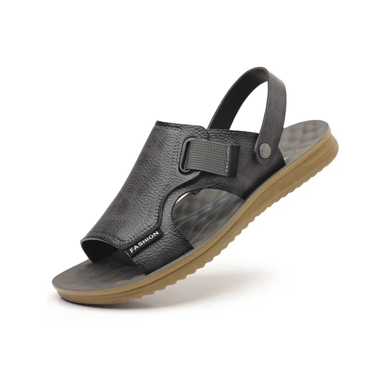EGCHI Beach Sandals Men Gray/Brown/Black-1