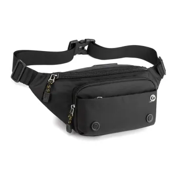 Boniu Nylon Shoulder Bag, Fanny Pack Regular Men's Multicolor