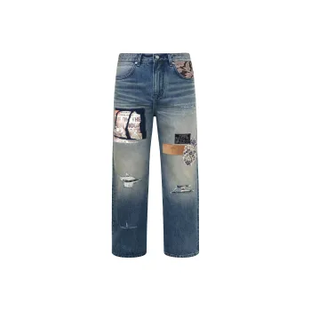 BIRTH OF ROYAL CHILD Jeans Unisex Light Blue