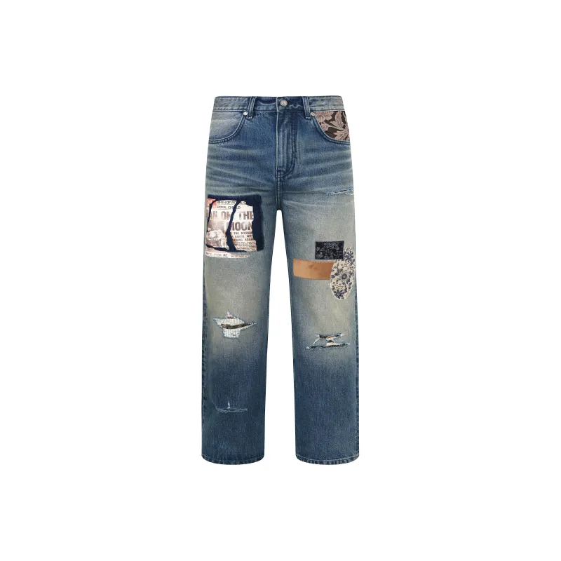 BIRTH OF ROYAL CHILD Jeans Unisex Light Blue-0