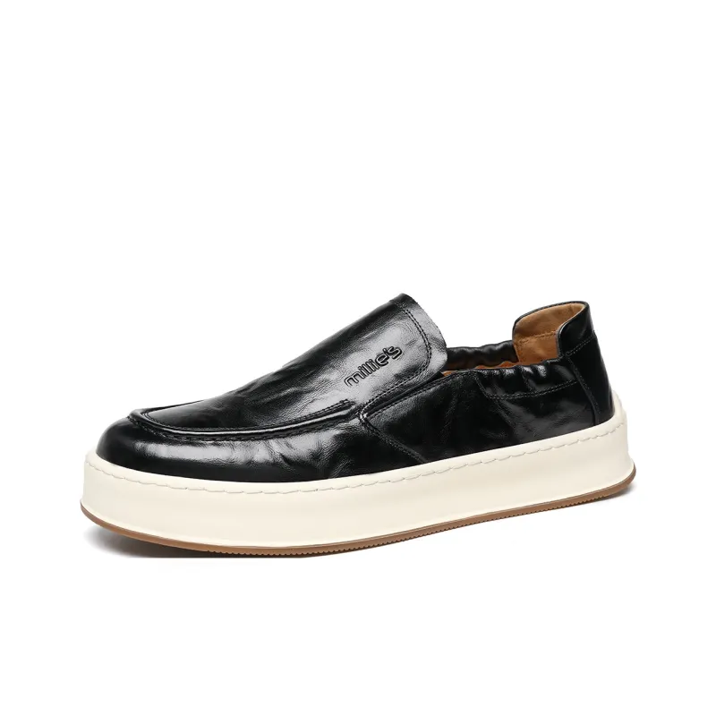 Millies Men's Casual Shoes Men Low Top Black/Brown-1