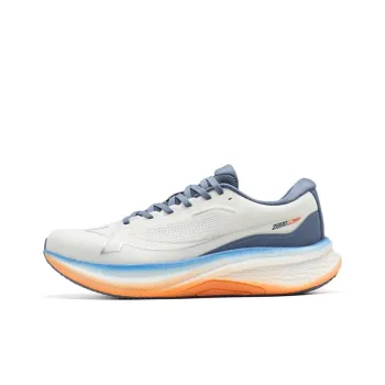 XTEP 2000km PLUS Running Shoes Men Low Top Sail White, Gray Blue
