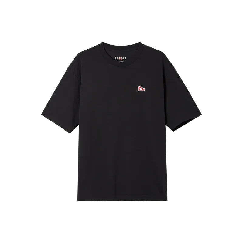 Jordan JORDAN BRAND T-Shirt Men's Black/Campus Red-5