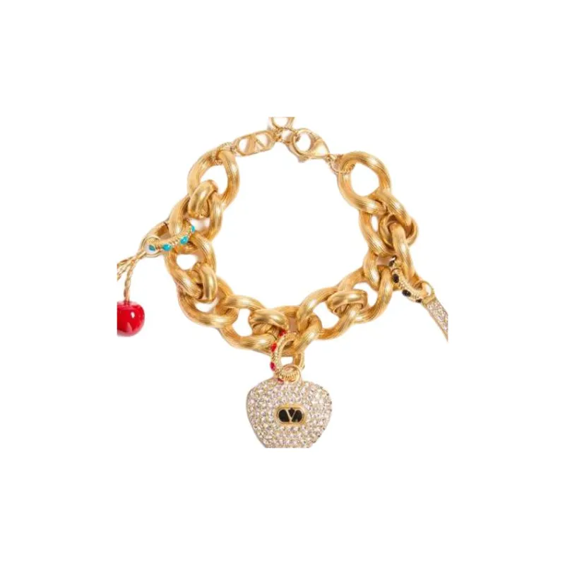 Valentino Metal Bracelets Women's Gold-2