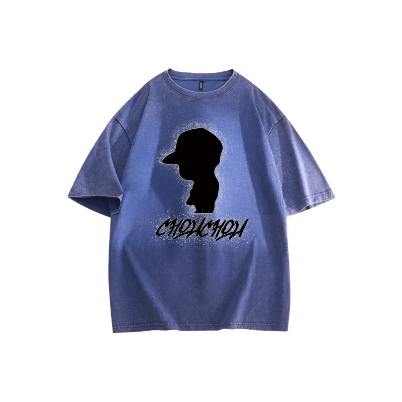 CHOUCHOUS Drop Shoulder Sleeve T Shirt Women's-7