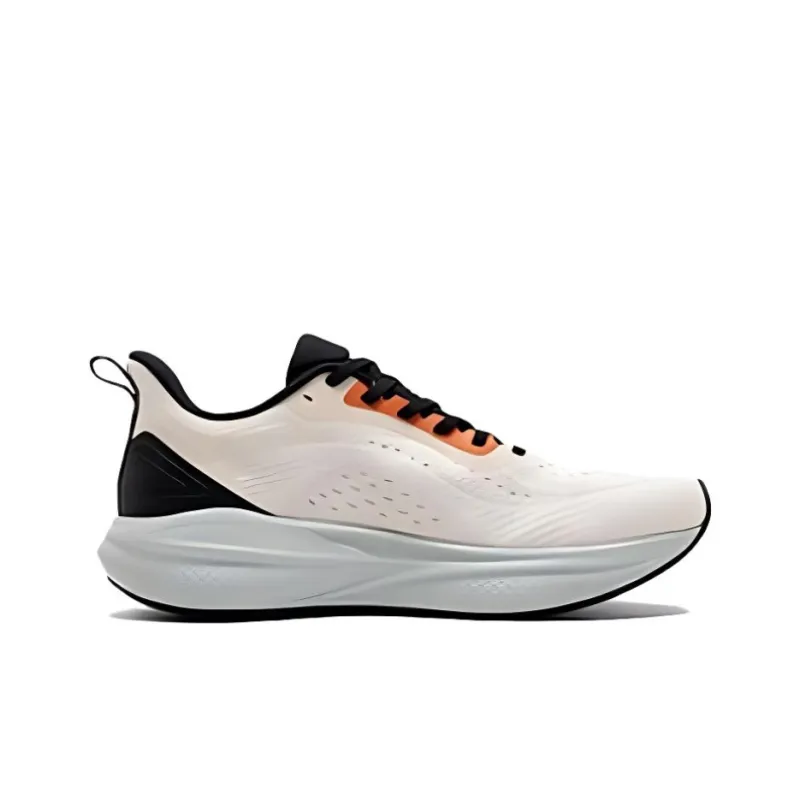 361° Starpath Cushioning Abrasion Resistant Lightweight Low Top Sprint Running Shoes Men's Beige Black-1