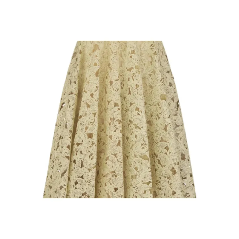 DIOR Dioriviera SS25 Casual Long Skirt Women's Yellow-2