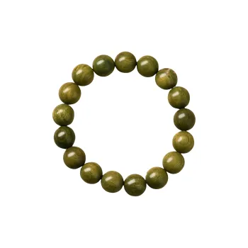 ZHIZUO Green Sandalwood Wooden Bracelets Unisex