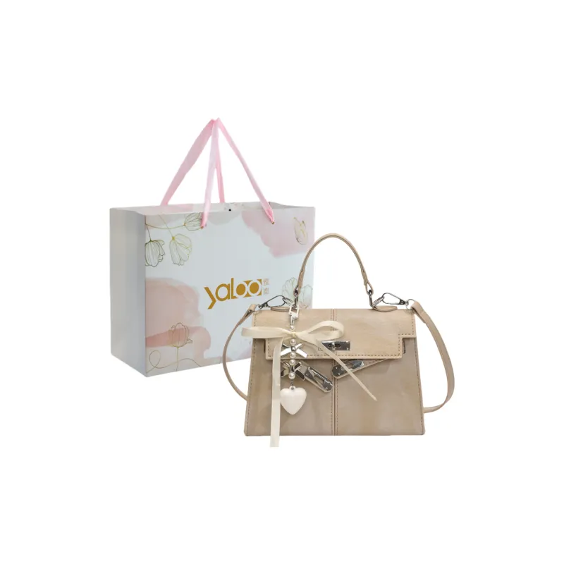 Yalu PU Shoulder Bag, Crossbody Bag, Handbag Unisex White/Black/Purple/Khaki/Blue/Pink-19