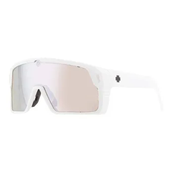 SPY Plastic Irregular Shape Sunglasses Unisex White