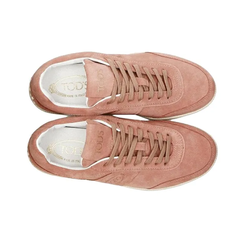TOD'S Low Top Skateboard Shoes Women's Pink-4