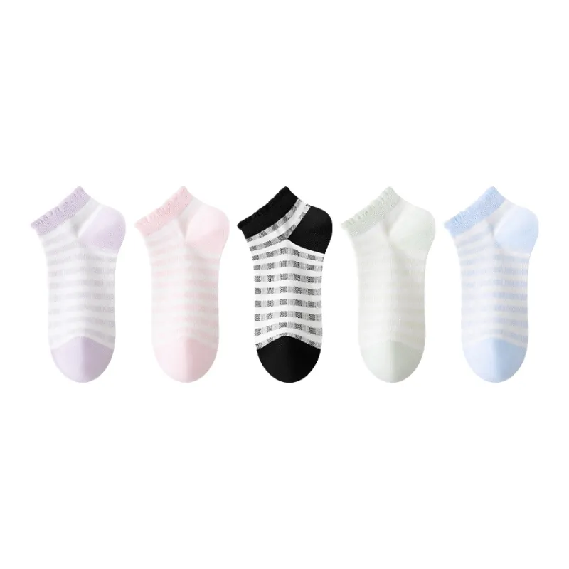 MIIOW No Show Socks Women's 5 Pack-0