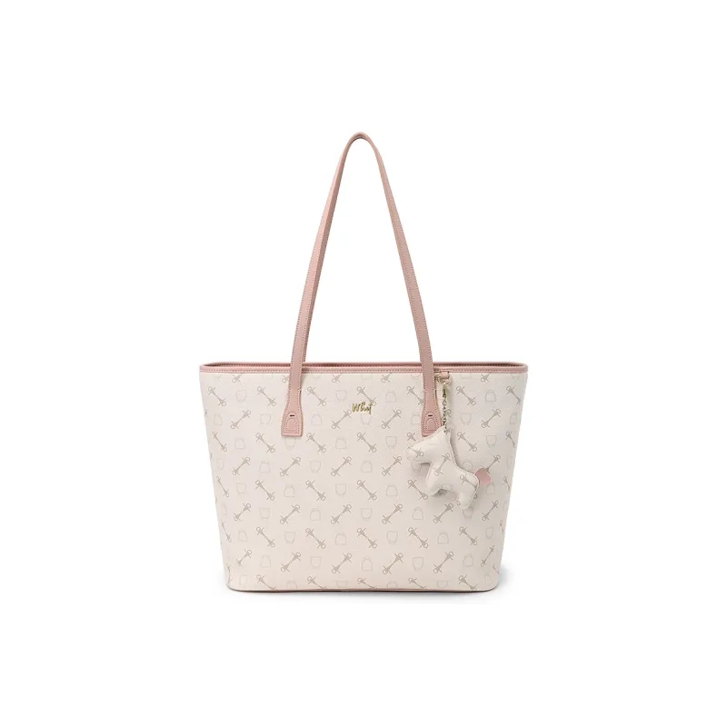 Why PVC Tote Bag, Shoulder Bag Women's Peach-0