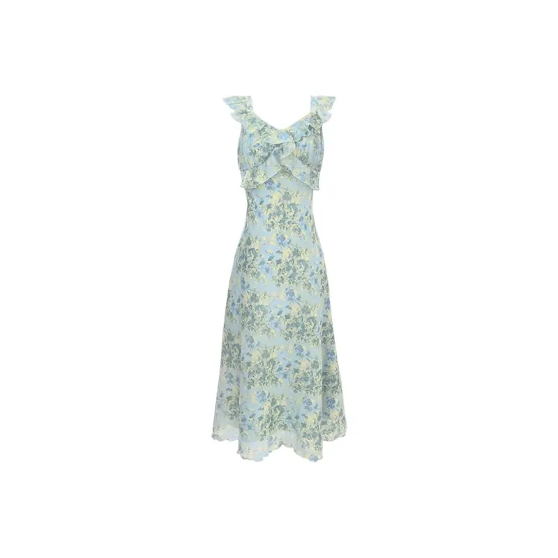 ABCMININ Slip Dresses Women's Light Green-0