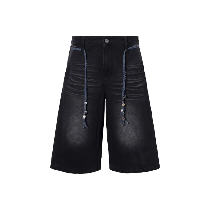 ROCAWEAR Denim Shorts Unisex Black-0
