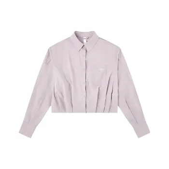 QIAODAN Dry Shirt Women's Taro Gray Purple