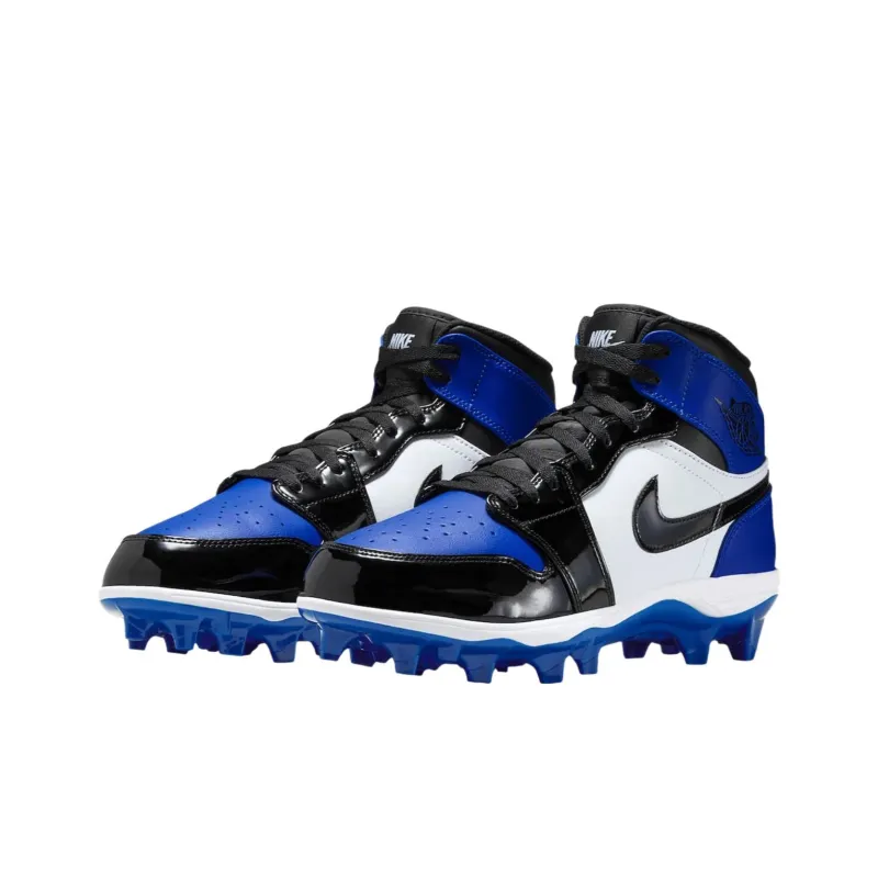 Jordan Air Jordan 1 Anti Slip Wear Resistant Rugby Shoes Unisex White Blue-2