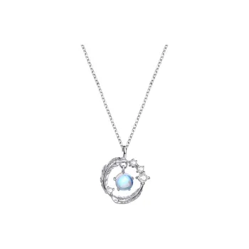 ICEKID Glass Cat Eye Necklaces Women's