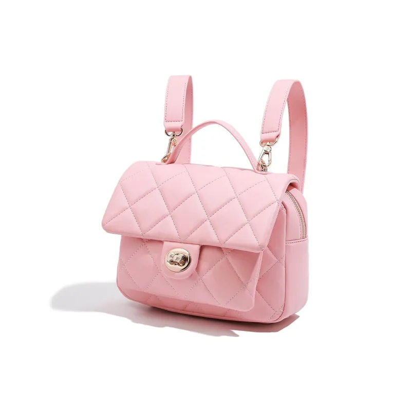MESUCA &Sanrio Hello Kitty Collaboration Kitty Series PU Backpack Women's Pink/Ecru-2