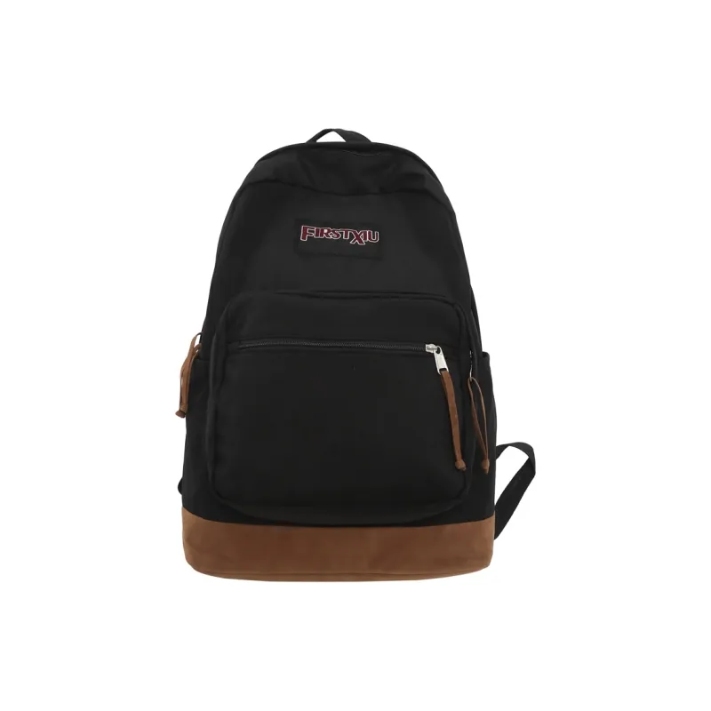 WICKBUEN Nylon Backpack Regular Unisex Red/Black/Blue-0