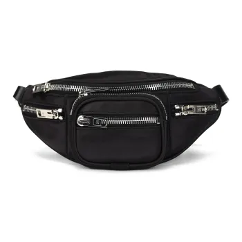 Alexander Wang Polyester Crossbody Bag, Fanny Pack Mini Unisex Black