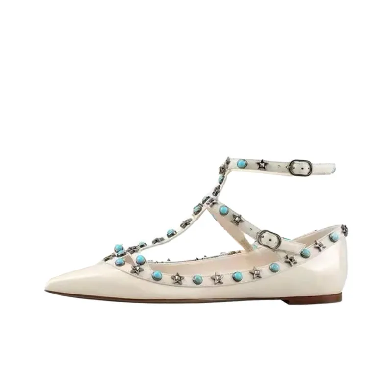 Valentino Casual Single Shoes Women's Beige-0
