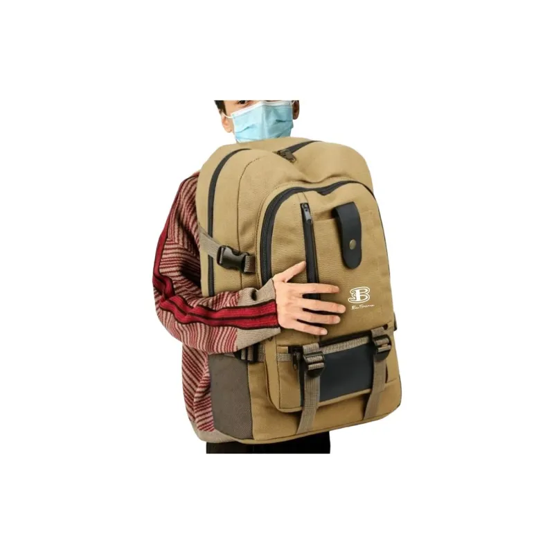 BEN SHERMAN Canvas Backpack Unisex Multicolor-5