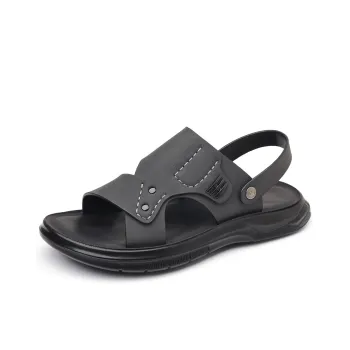 EGCHI Beach Sandals Men Black/Gray