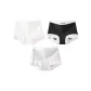 [3 Pack]Milk White+Black+Heather Gray