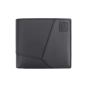 LOEWE Calfskin Wallet Men's Dark Gray