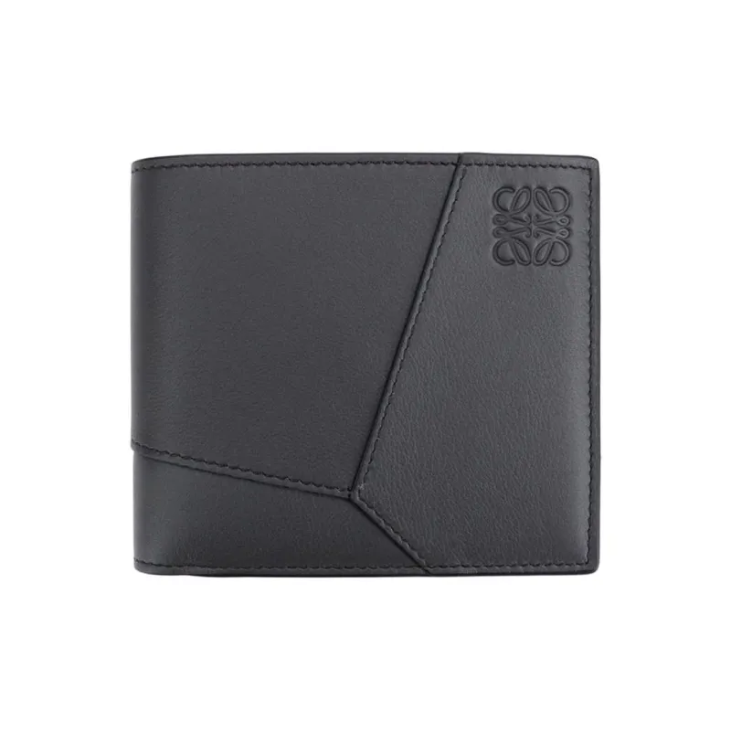 LOEWE Calfskin Wallet Men's Dark Gray-0