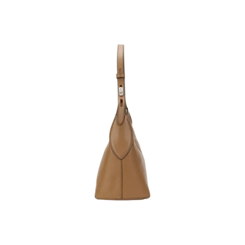 Furla Danae Cow Leather HOBO Shoulder Bag, Handbag, Shoulder Bag Trumpets Women's Caramel-2
