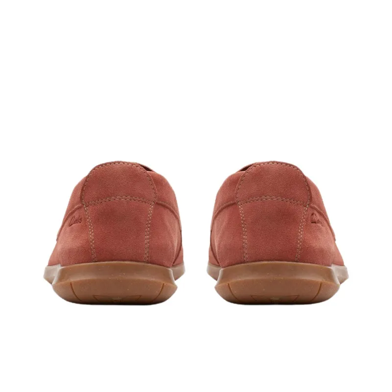 Clarks Flexway Step Loafers Men's Red-4