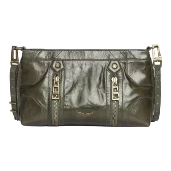 Zadig & Voltaire Cow Leather Shoulder Bag Women's Green