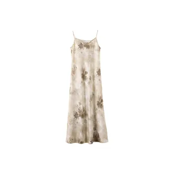 Late White Slip Dresses Women's Multicolor
