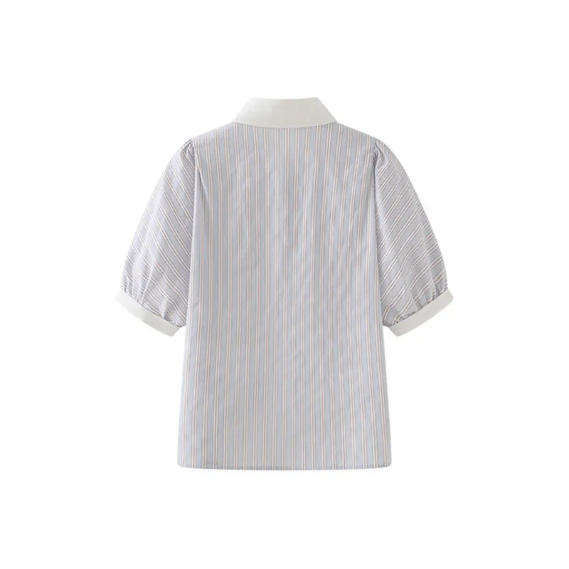 Ning Cai Yuer Shirts Women's Blue-1