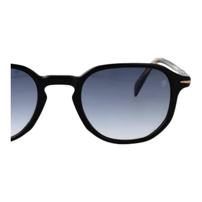 David Beckham Acetate Irregular Shape Sunglasses Men's Black-2