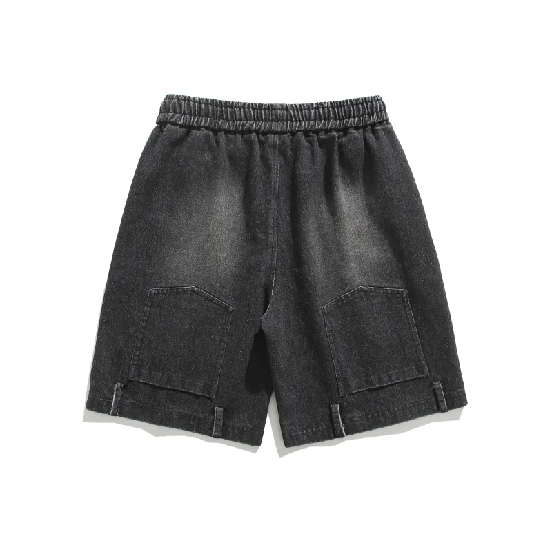 A02 Denim Shorts Unisex-1