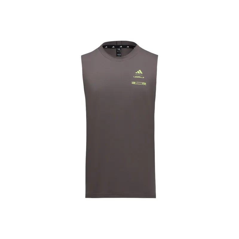 Adidas x LAIMEI,LIANMINGKUAN SS25 Tank Top Men's Charcoal Gray-0