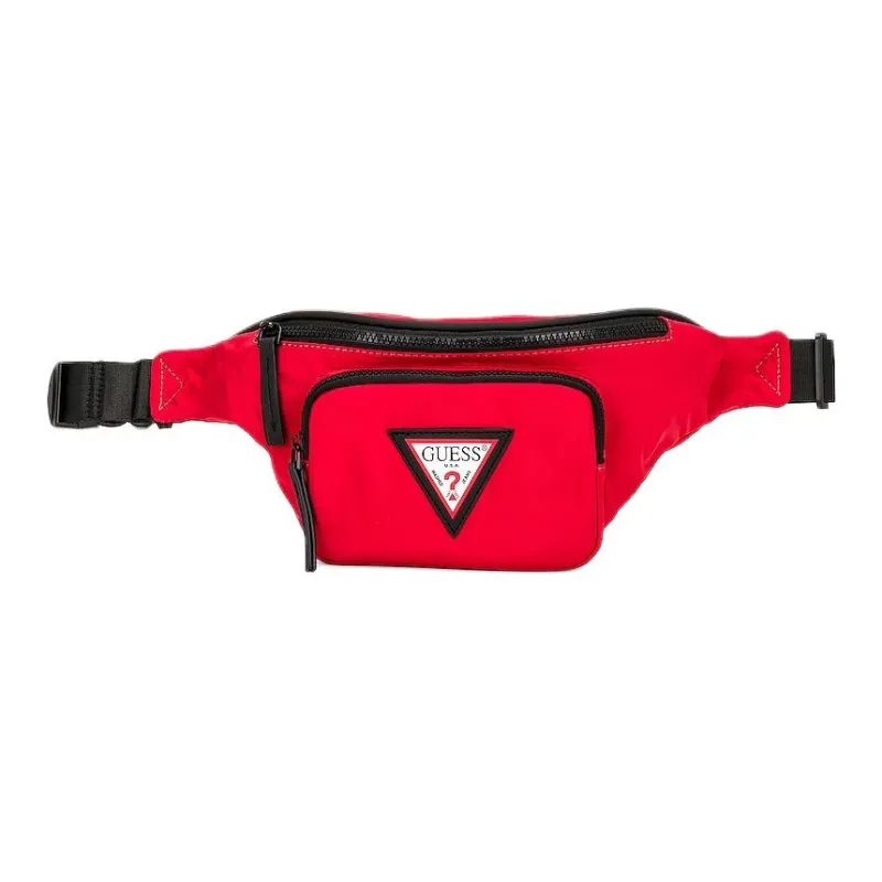 GUESS Nylon Crossbody Fanny Pack Unisex Red & Black-1