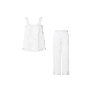 SILKY MIRACLE Pajama Set Women's Pearl White Clothing Sets