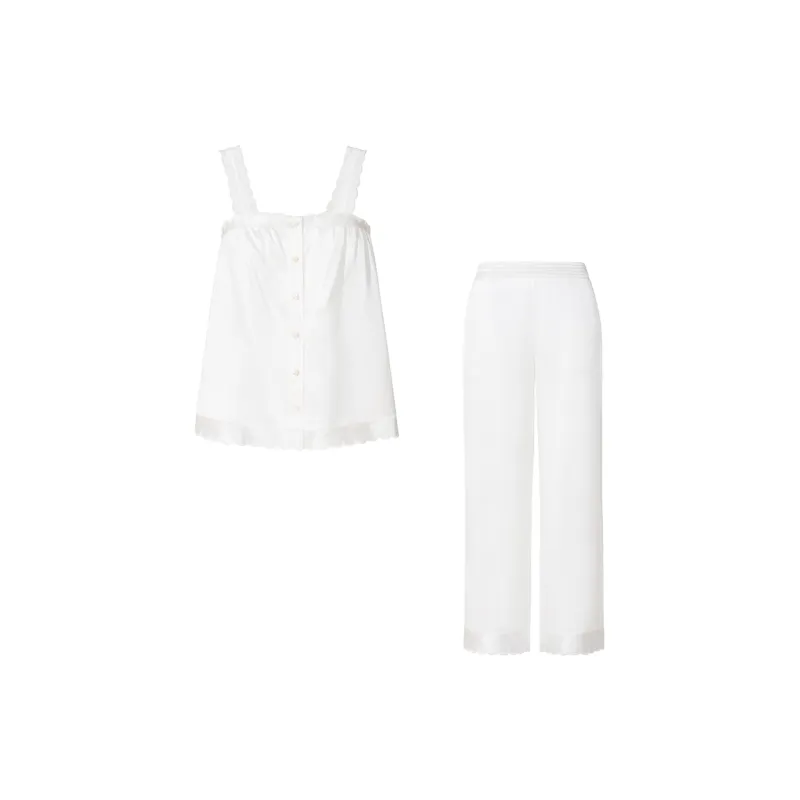 SILKY MIRACLE Pajama Set Women's Pearl White Clothing Sets-0