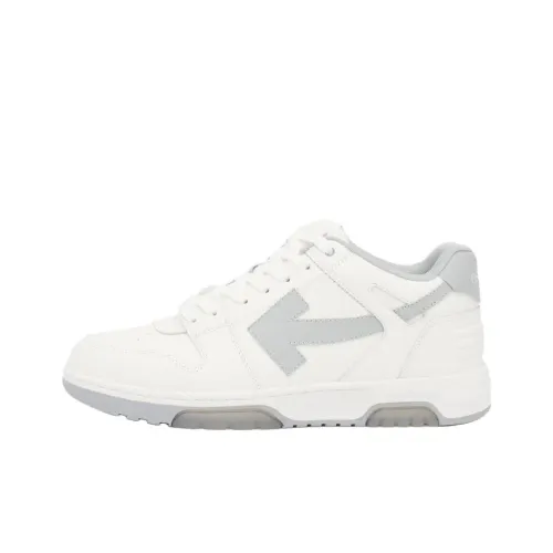 OFF WHITE Out Of Office Low Top Skateboard Shoes Men's White Gray