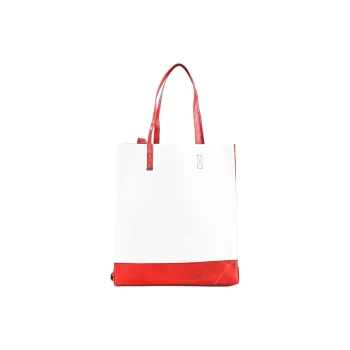 FREITAG Polyester Tote Bag, Shopping Bag, Shoulder Bag, Handbag Unisex Red & White